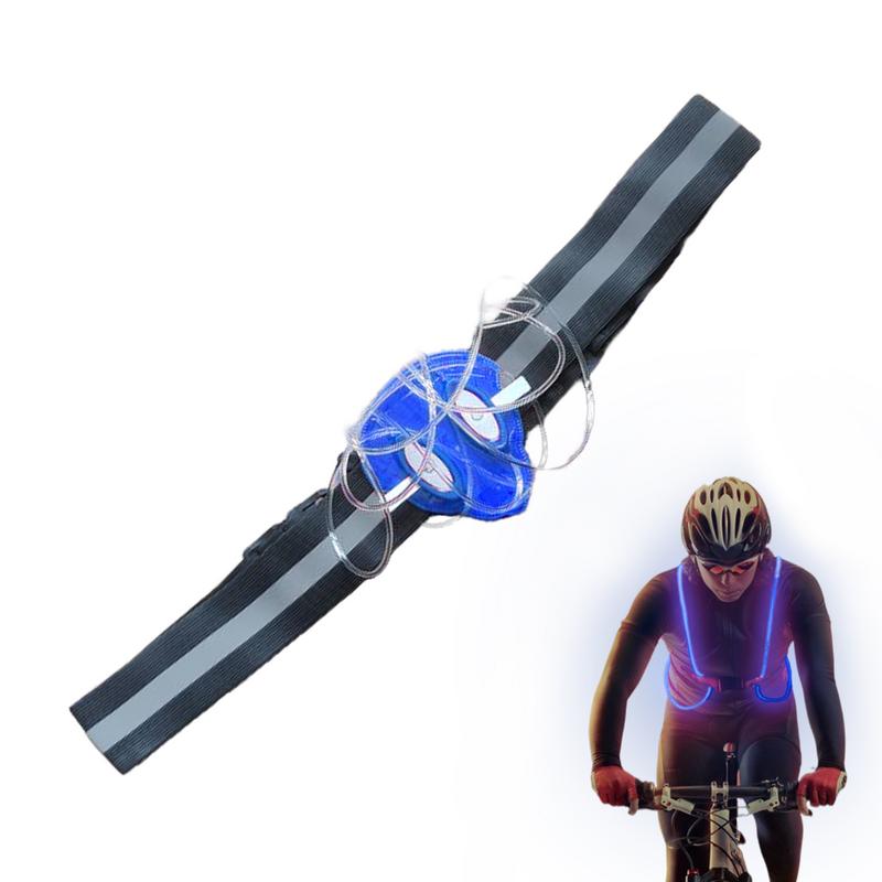 Running Gear Night - 夜間ウォーキング用の反射型ランニングベスト、調整可能な安全装備、洗えるサイクリングベスト、ライトアップ
