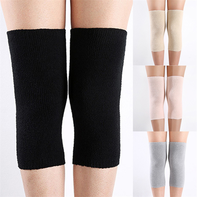 Running Gear In Winter - 1組 冬用保温膝パッド 竹炭保護具 女性 高齢者用 膝サポーター