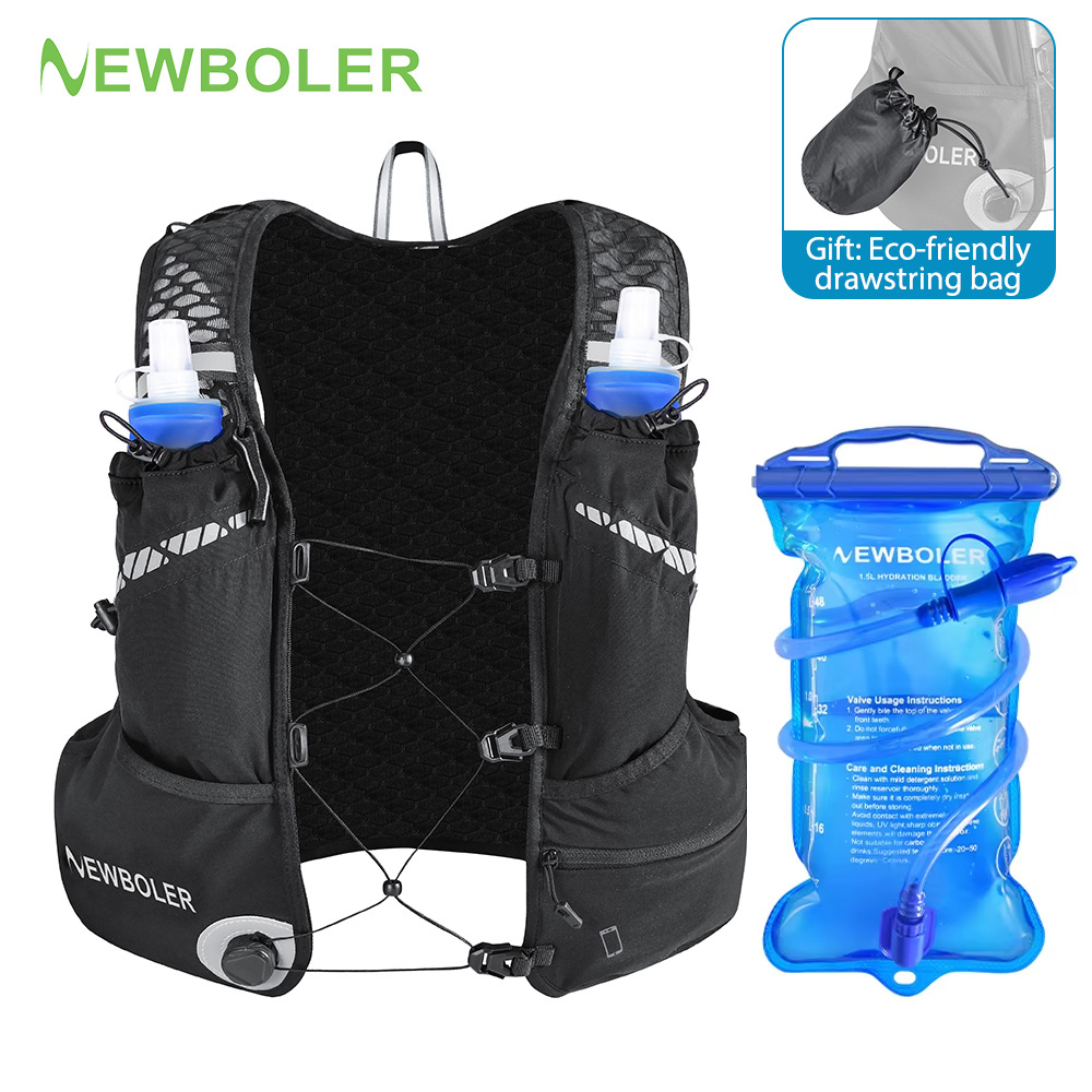 Running Gear Hydration - 8L通気性ハイドレーションベストパック トレイルランニング マラソン サイクリングギア 軽量 ハイキング
