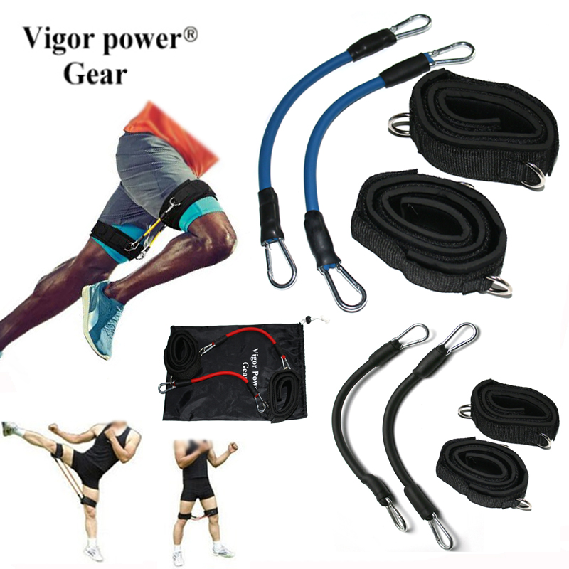 アンクルストラップ付き抵抗チューブ、全セット、レッグトレーニ - Running Gear Youtube のレビューと価格