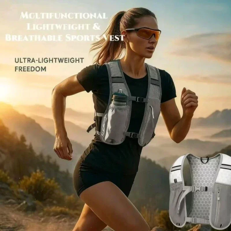 新作バイク用・ランニング用収納ベスト。軽量ランニングベスト。 - Reflective Running Jacket のレビューと価格