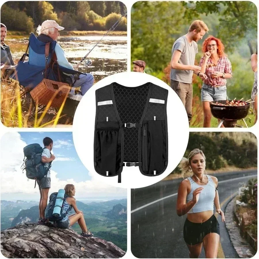 新作バイク用・ランニング用収納ベスト。軽量ランニングベスト。 - Reflective Running Jacket のレビューと価格