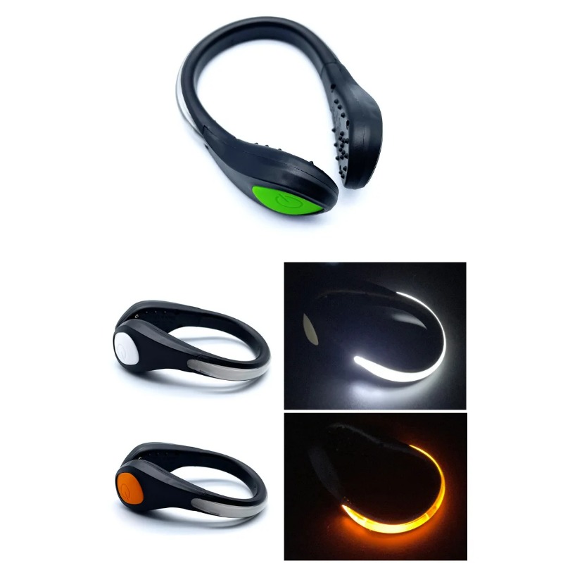 新しい発光シューズクリップライト LED安全警告灯 アウトド - Running Gear Night のレビューと価格