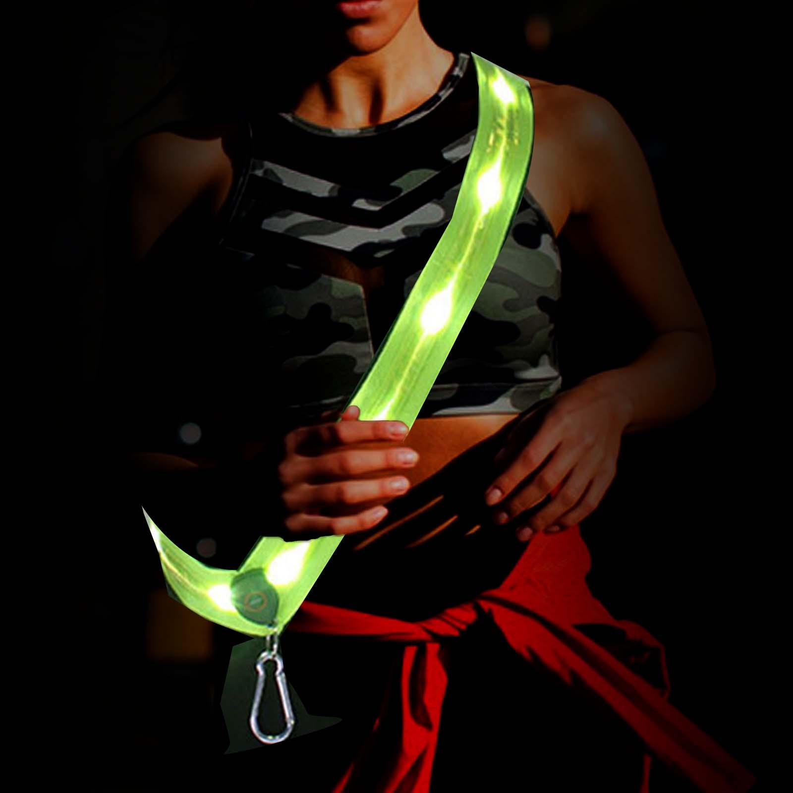 LEDナイトランニング用具、USB充電式LED反射ベルト、ア - Running Gear Night のレビューと価格