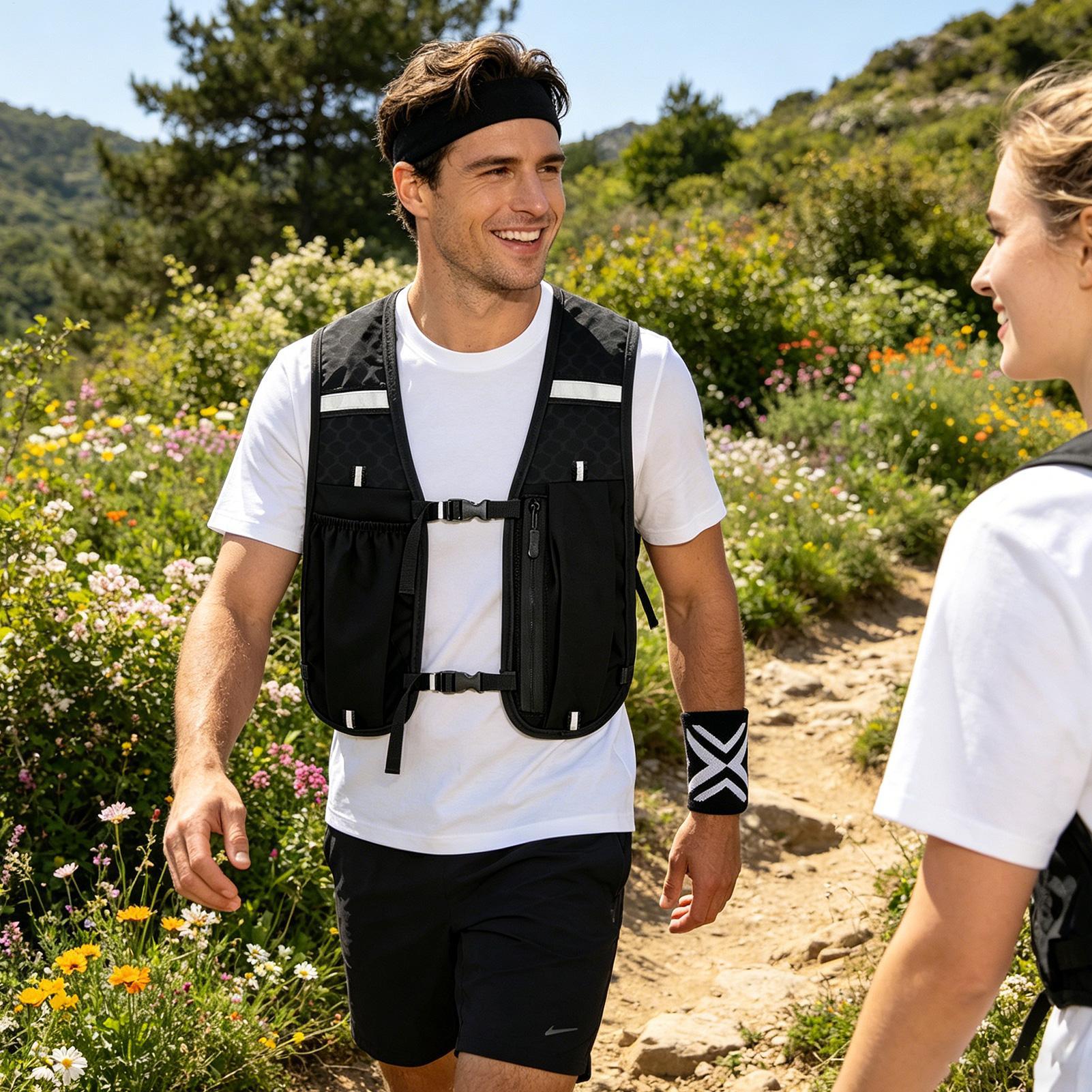 ランニング用反射ベスト 調節可能なスポーツハイドレーションギ - Running Gear Hydration のレビューと価格