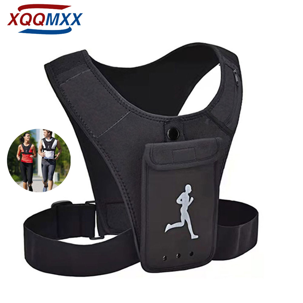 Xqqmxx-男性と女性のためのランニングベスト、電話ホルダ - Running Gear Hydration のレビューと価格