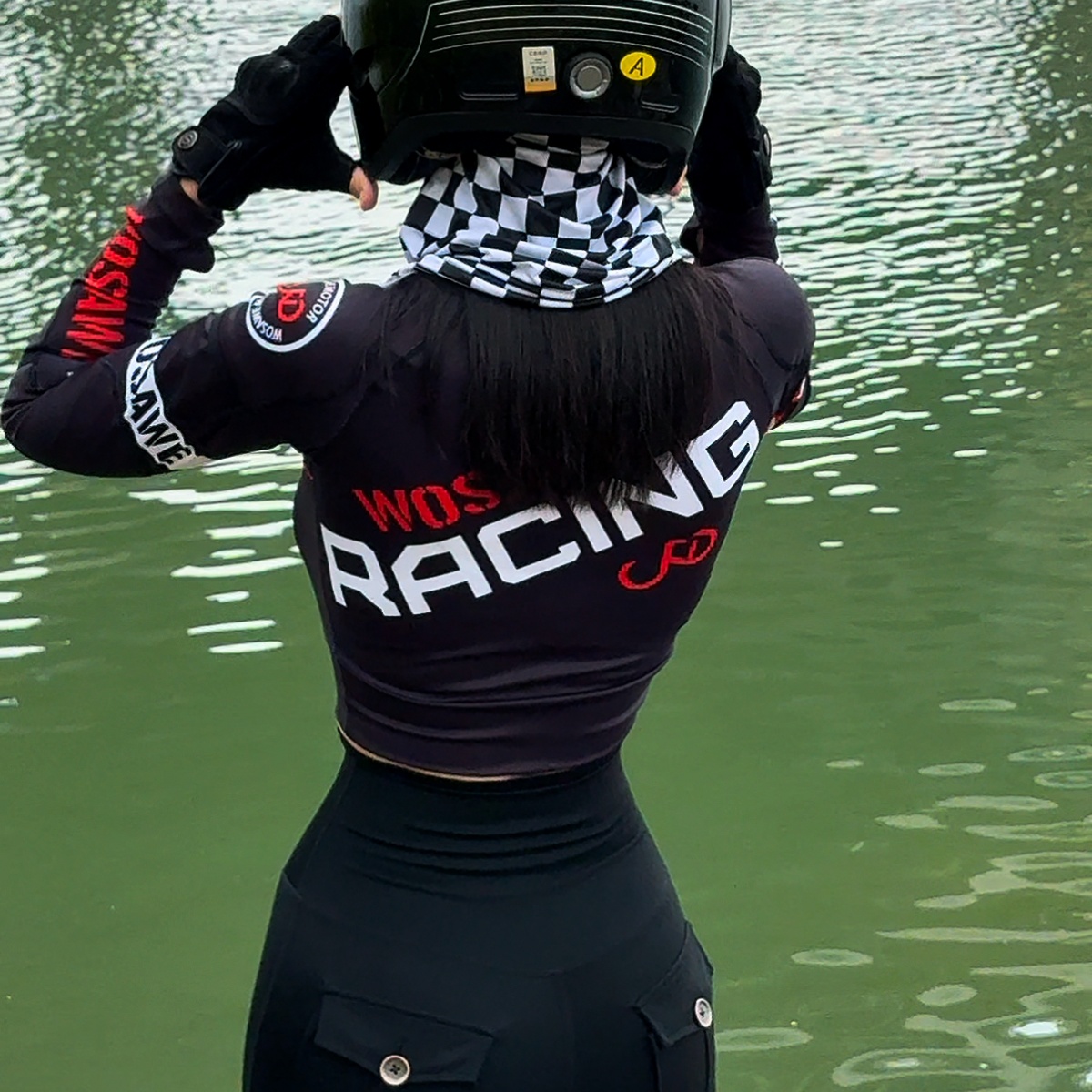 WOSAWE 夏女性スリムオートバイジャケットパンツセットオ - Reflective Running Jacket のレビューと価格