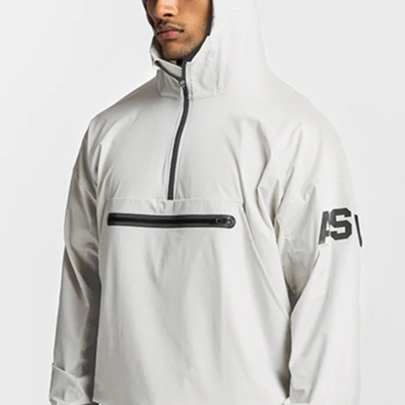 メンズフード付き防風ランニングジャケット軽量スポーツコートフ - Running Gear Jacket のレビューと価格