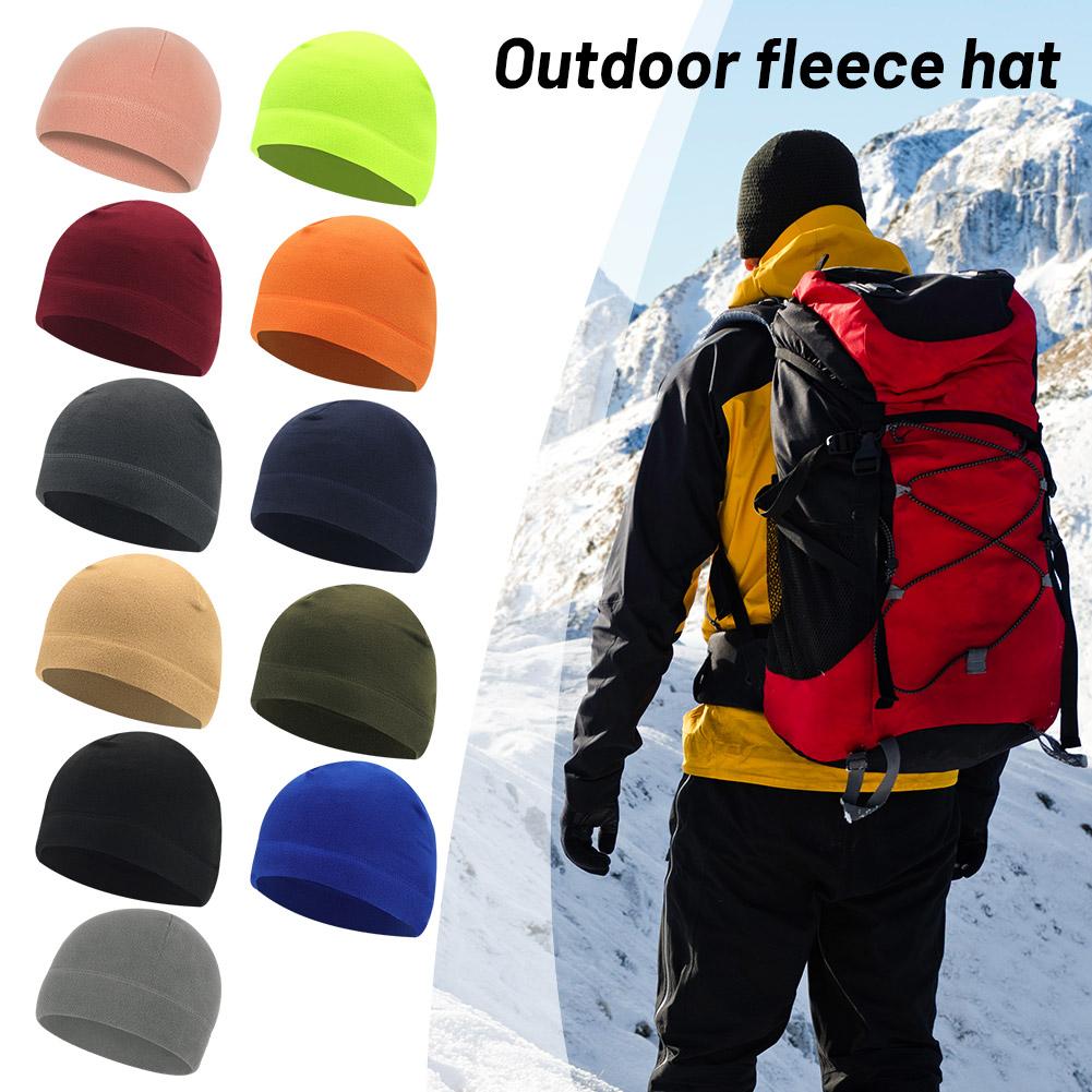 冬用ポーラーフリースキャップ 男女兼用 暖かい防風保温ビーニ - Running Gear In Winter のレビューと価格