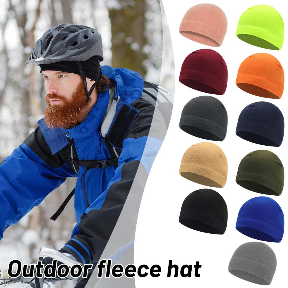 冬用ポーラーフリースキャップ 男女兼用 暖かい防風保温ビーニ - Running Gear In Winter のレビューと価格