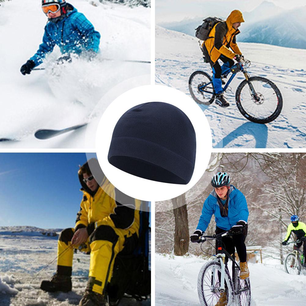 冬用ポーラーフリースキャップ 男女兼用 暖かい防風保温ビーニ - Running Gear In Winter のレビューと価格