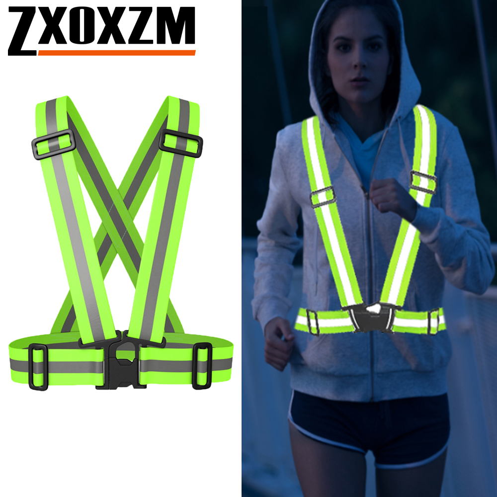 1 個のナイトランニングベスト高視認性反射性、通気性調節可能 - Reflective Running Jacket のレビューと価格