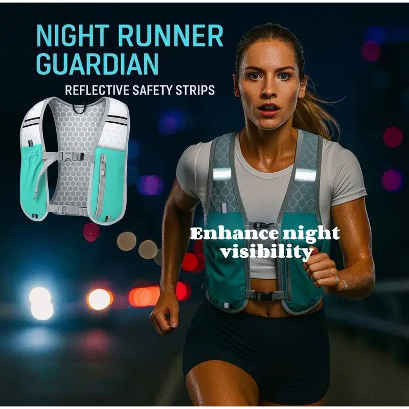 軽量ランニングベスト、携帯電話ポケット付き、通気性のあるハイ - Reflective Running Jacket のレビューと価格