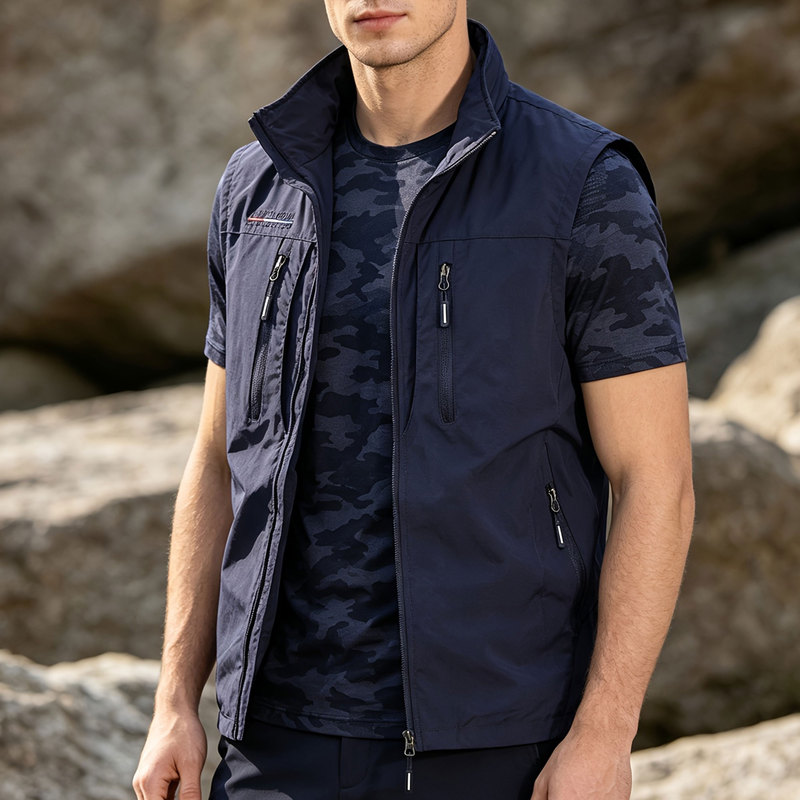メンズ ベストジャケット、ランニングジャケット、袖なしシャツ - Running Gear Jacket のレビューと価格