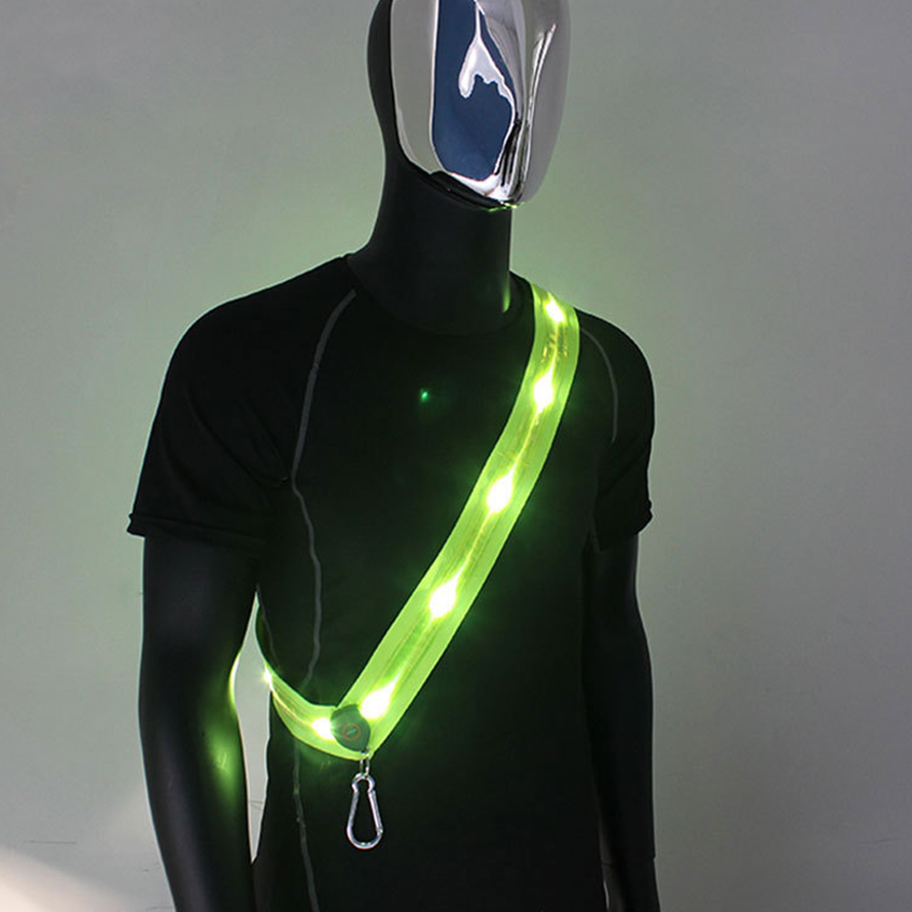 LED ショルダーベルト充電式 LED 反射ランニングストラ - Running Gear Night のレビューと価格