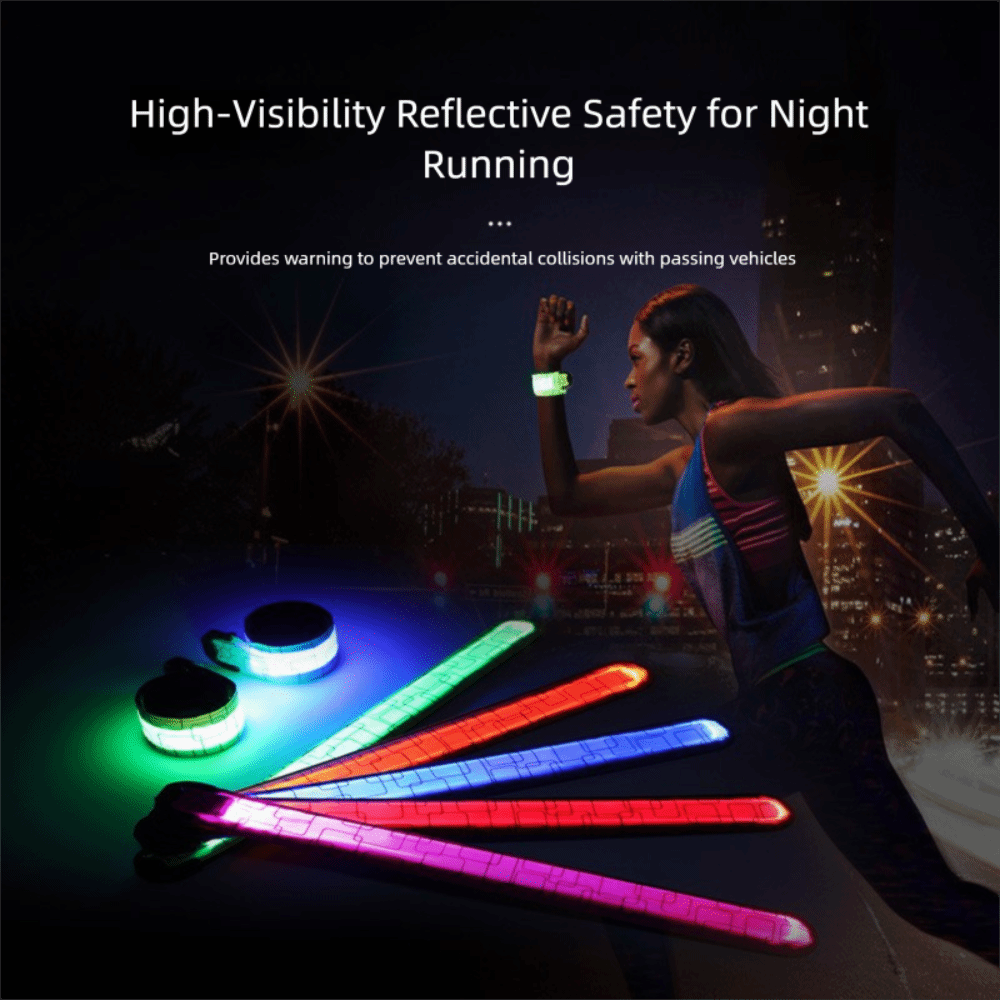 バッテリースタイルナイトランニングアームバンド 5 色高視認 - Running Gear Night のレビューと価格