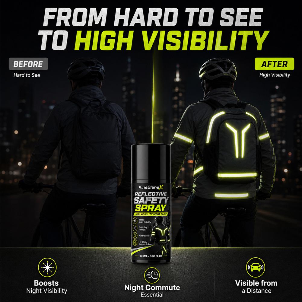 夜間反射安全スプレー高視認性コーティング塗料、サイクリング、 - Running Gear Night のレビューと価格