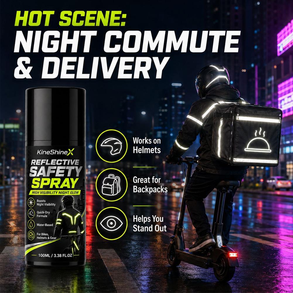 夜間反射安全スプレー高視認性コーティング塗料、サイクリング、 - Running Gear Night のレビューと価格