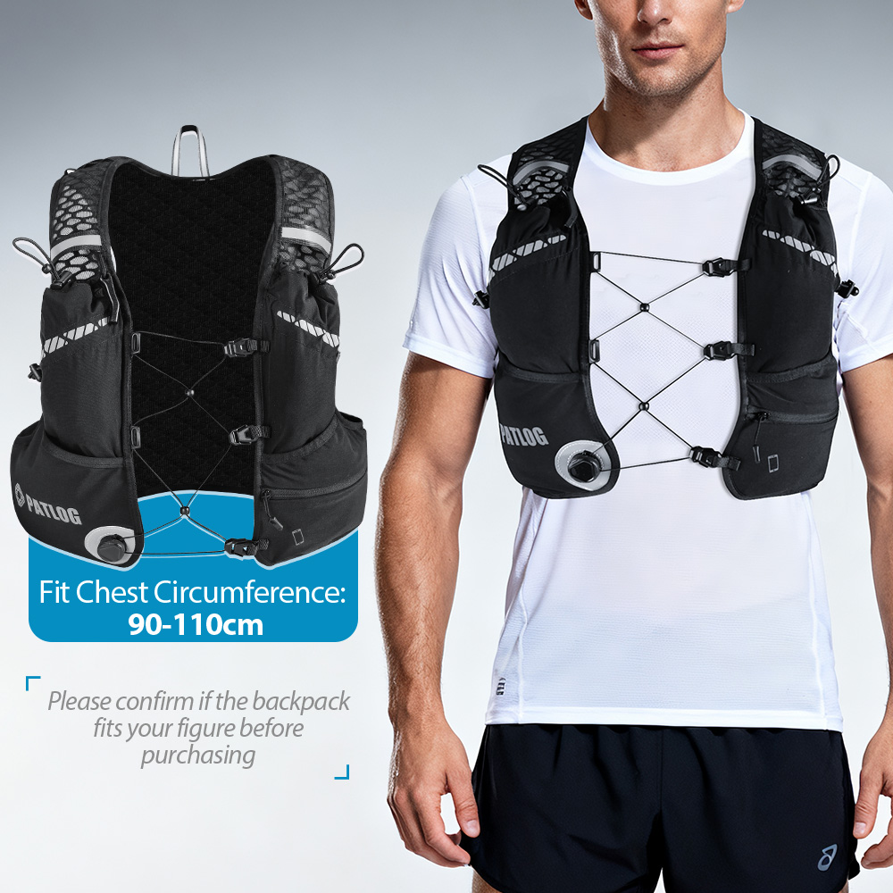 8L通気性ハイドレーションベストパック トレイルランニング  - Running Gear Hydration のレビューと価格
